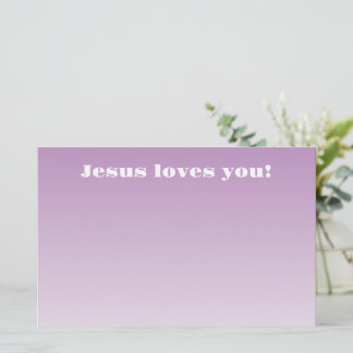 Papeterie Jésus t'aime! | ombre violet