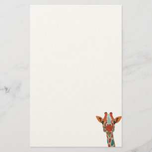Papeterie jetante un coup d'oeil ambre de girafe