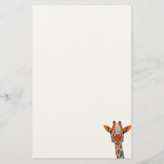 Papeterie jetante un coup d'oeil ambre de girafe