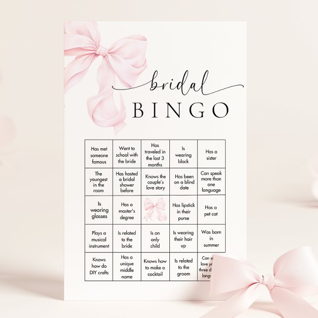 Papeterie Jeu de Bingo pour la Baby Shower de mariage à ruba (Créateur téléchargé)
