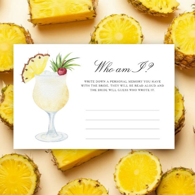 Papeterie Jeu de cocktail à la noix de coco pour enterrement (Créateur téléchargé)
