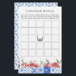 Papeterie Jeu Floral Méditerranéen Rose Lingerie Bingo<br><div class="desc">Aquarelle Méditerranée Floral rose Jeu Lingerie Bingo</div>