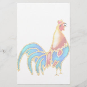 Papeterie jeune coq rappelant coloré multi de coq