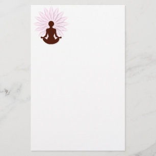 Papeterie Jeune fille pratiquant le yoga