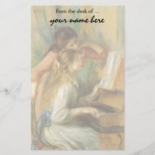 Papeterie Jeunes filles au piano par Pierre Renoir