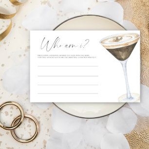 Papeterie Jeux de mariage Martini Espresso Qui suis-je enter