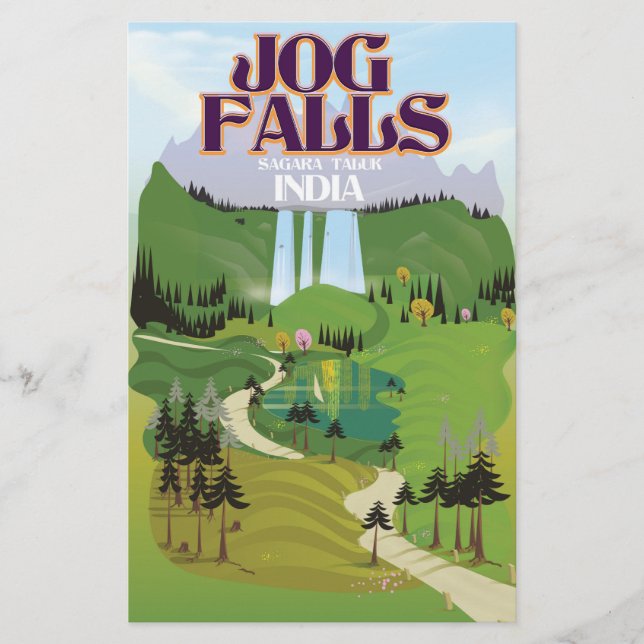 Papeterie Jog Falls, Jog Falls, Sagara taluk de Karnataka (Devant)