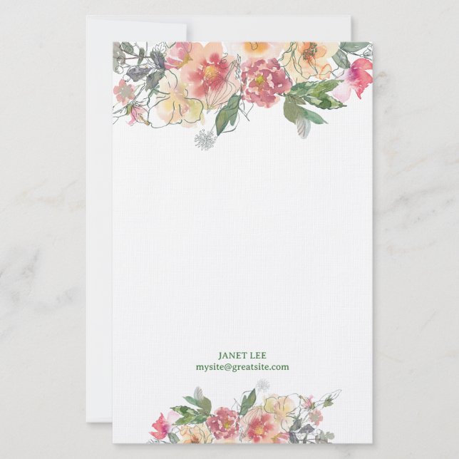 Papeterie Joli Art Flower Peach (Devant)