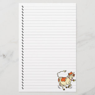 Papeterie Joli Dessin Cartoon Vache Linked Animal Papier