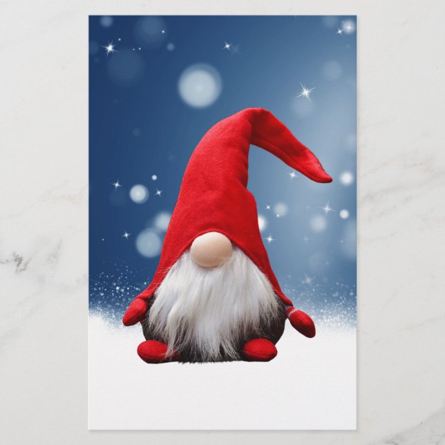 Papeterie Joli Noël Santa Neige Étoiles (Devant)