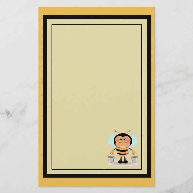 Papeterie Jolie bijoux en caricature portant des seaux de mi (Devant)