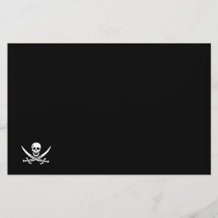 Papeterie Jolly roger drapeau de pirate