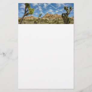 Papeterie Joshua Trees et Blue Sky Desert Paysage