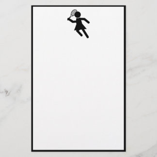 Papeterie Joueuse de tennis - Symbole de tennis