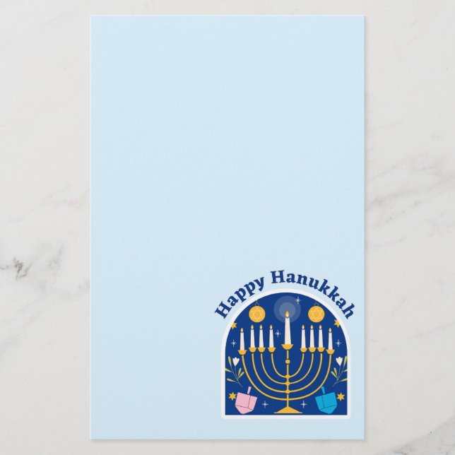 Papeterie Joyeuses Fêtes de Hanouka (Devant)