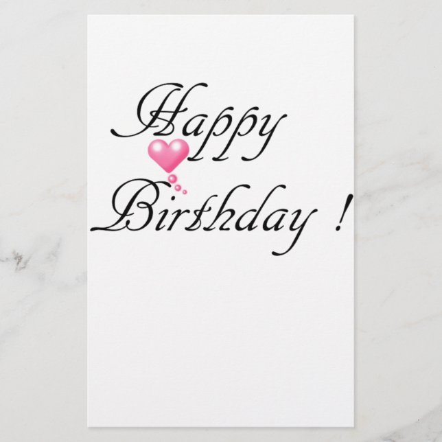 Papeterie Joyeux Amour d'anniversaire (Devant)