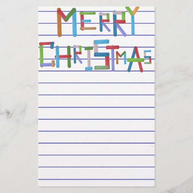 Papeterie Joyeux Noël (Devant)