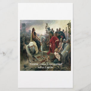 Papeterie Jules César Je suis venu J'ai vu J'ai conquis