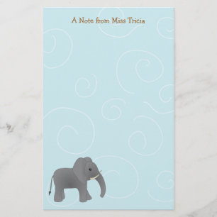 Papeterie Juste éléphant