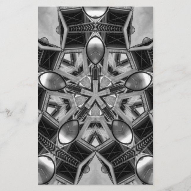 Papeterie Kaleidoscope gris foncé Star... (Devant)