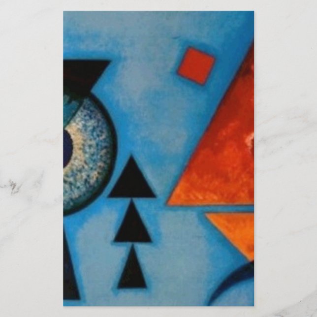 Papeterie Kandinsky abstrait doux dur (Devant)