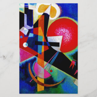 Papeterie Kandinsky en bleu peinture abstraite