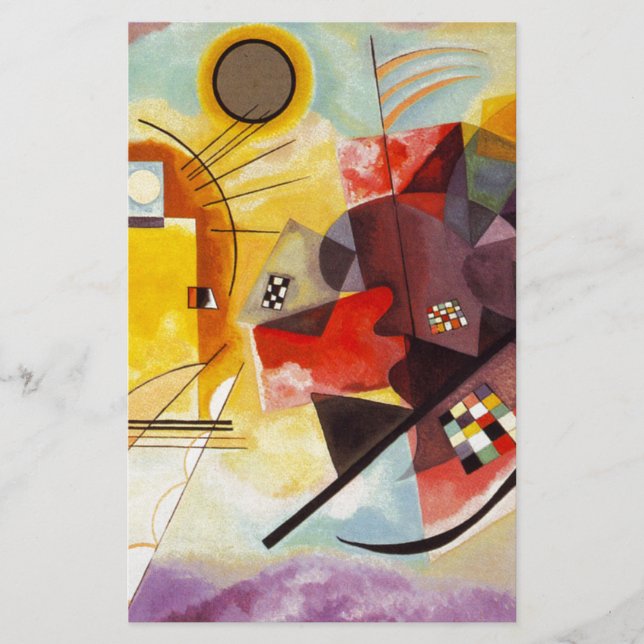 Papeterie Kandinsky jaune bleu (Devant)