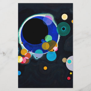 Papeterie Kandinsky Plusieurs Cercles Abstrait