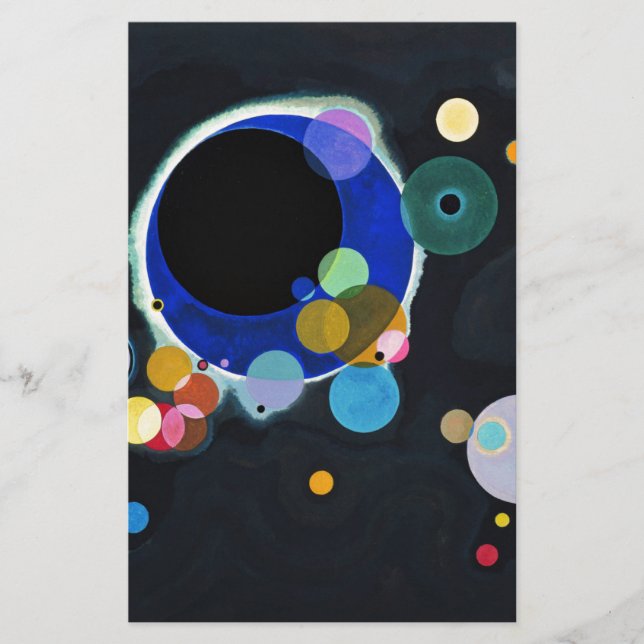 Papeterie Kandinsky Plusieurs Cercles œuvre d'art (Devant)