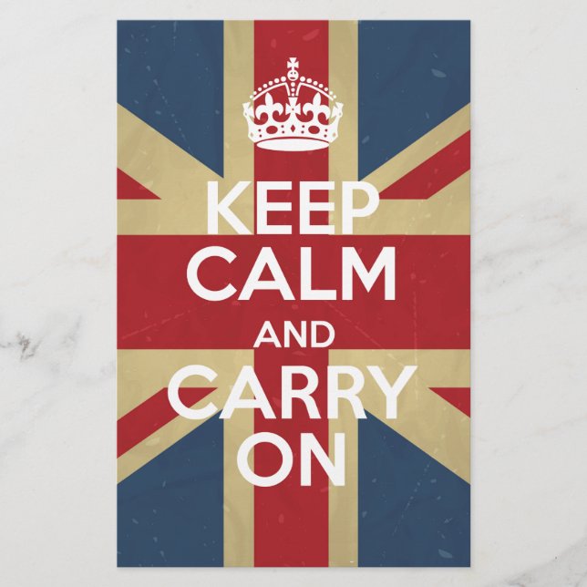 Papeterie Keep Calm and Carry (Devant)