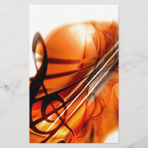 Papeterie La musique a ficelé la danse de destin de violon d