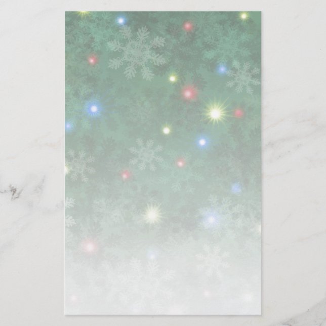 Papeterie La neige de Noël allume II (Devant)