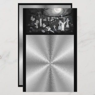 Papeterie La nuit sur le cimetière - Angel avec Diable