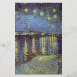 Papeterie La peinture de la nuit étoilée de Van Gogh