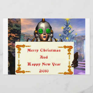 PAPETERIE LA VEILLE D'UN CYBORG DU NOUVEL AN