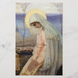 Papeterie "La Vierge Marie" par Mikhaïl Nesterov