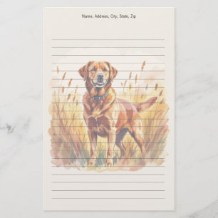 Papeterie Labrador Retriever Chien Rouge Renard
