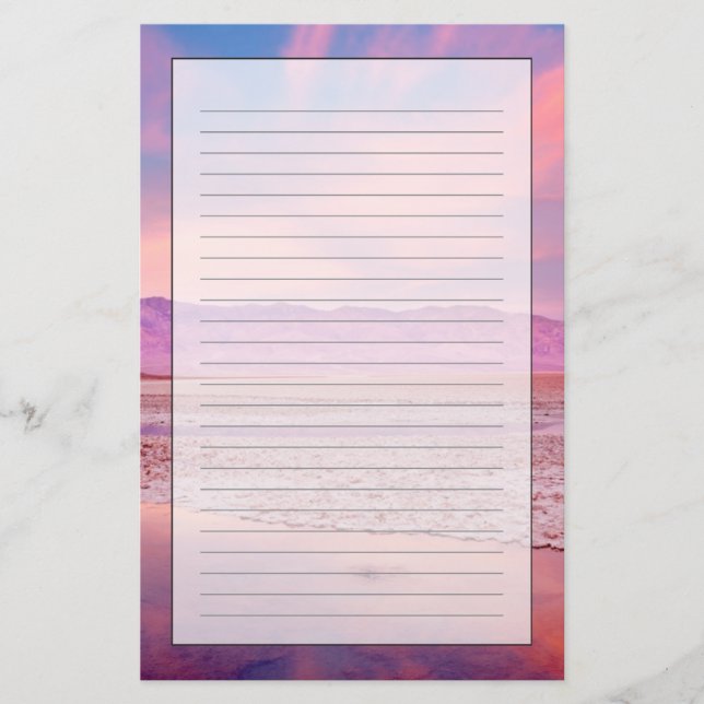 Papeterie Lac Death Valley water (Devant)