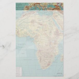 Papeterie L'Afrique vintage stationnaire