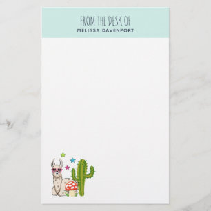 Papeterie Lama cool en Lunettes de soleil en forme de coeur