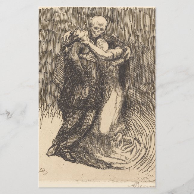 Papeterie L'amour reconnu (par Paul-Albert Besnard) (Devant)
