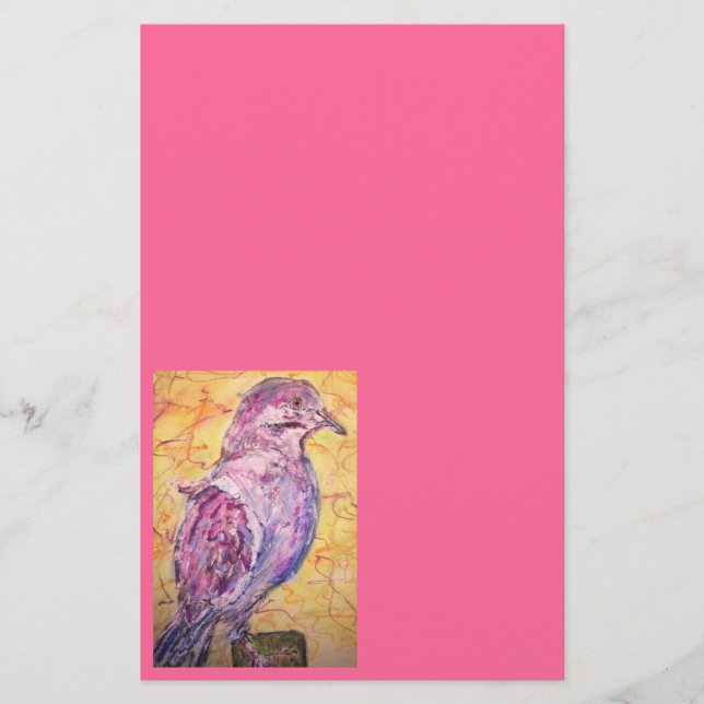 Papeterie L'art de la colombe à ailes blanches (Devant)