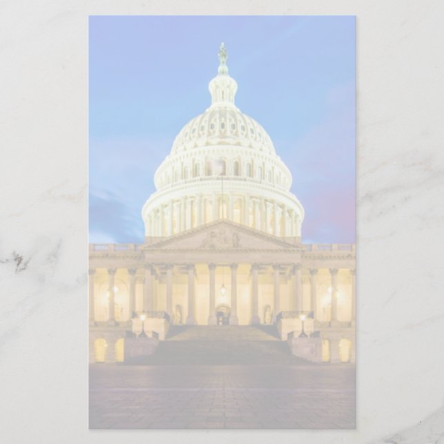Papeterie Le capitol des Etats-Unis à l'heure bleue (Devant)
