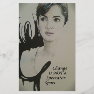 Papeterie Le changement n'est pas un spectateur Sport Art Im