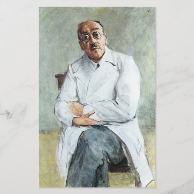 Papeterie Le chirurgien (par Max Liebermann) (Devant)