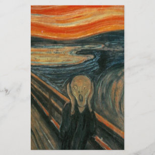 Papeterie Le cri perçant - Edvard Munch. Illustration de