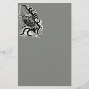 Papeterie Le dragon chinois à la toiture de tatouage