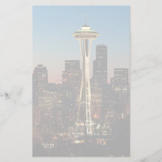 Papeterie Le drapeau américain flotte entre la lune montante