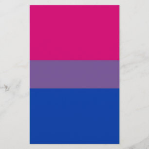 Papeterie Le drapeau de Bi vole pour la fierté bisexuelle