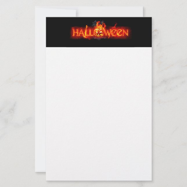 Papeterie Le lettrage de SlipperyJoe's Halloween massivement (Devant)